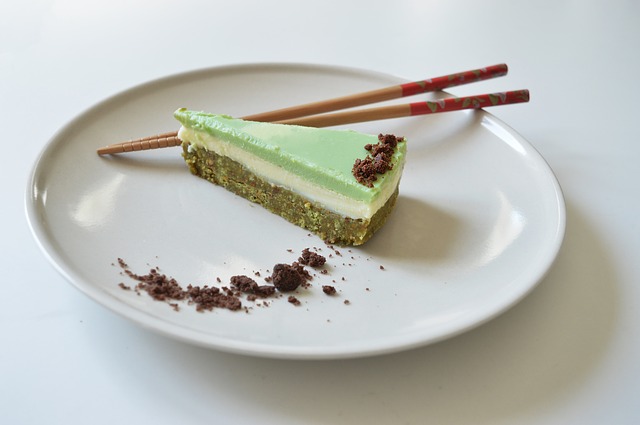緑のケーキ